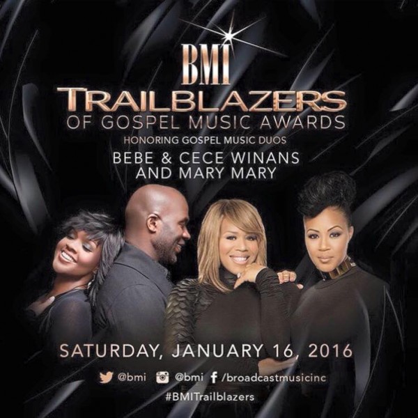 BMI to Honor Sibling Duos BeBe & CeCe Winans and Mary Mary at